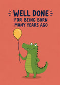 Load image into Gallery viewer, Birthdays - Personalised Card — with punch holes
