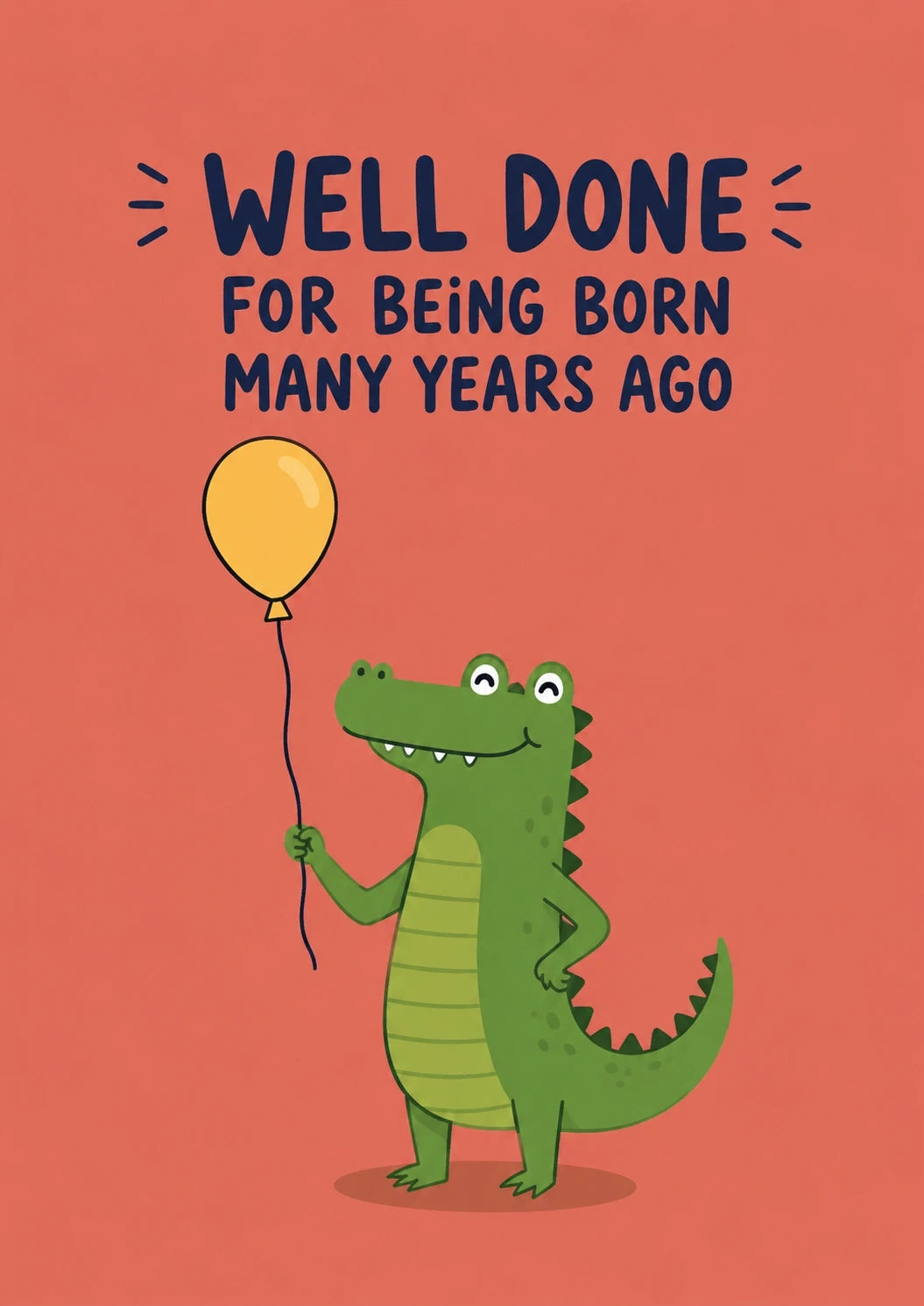 Birthdays - Personalised Card — with punch holes