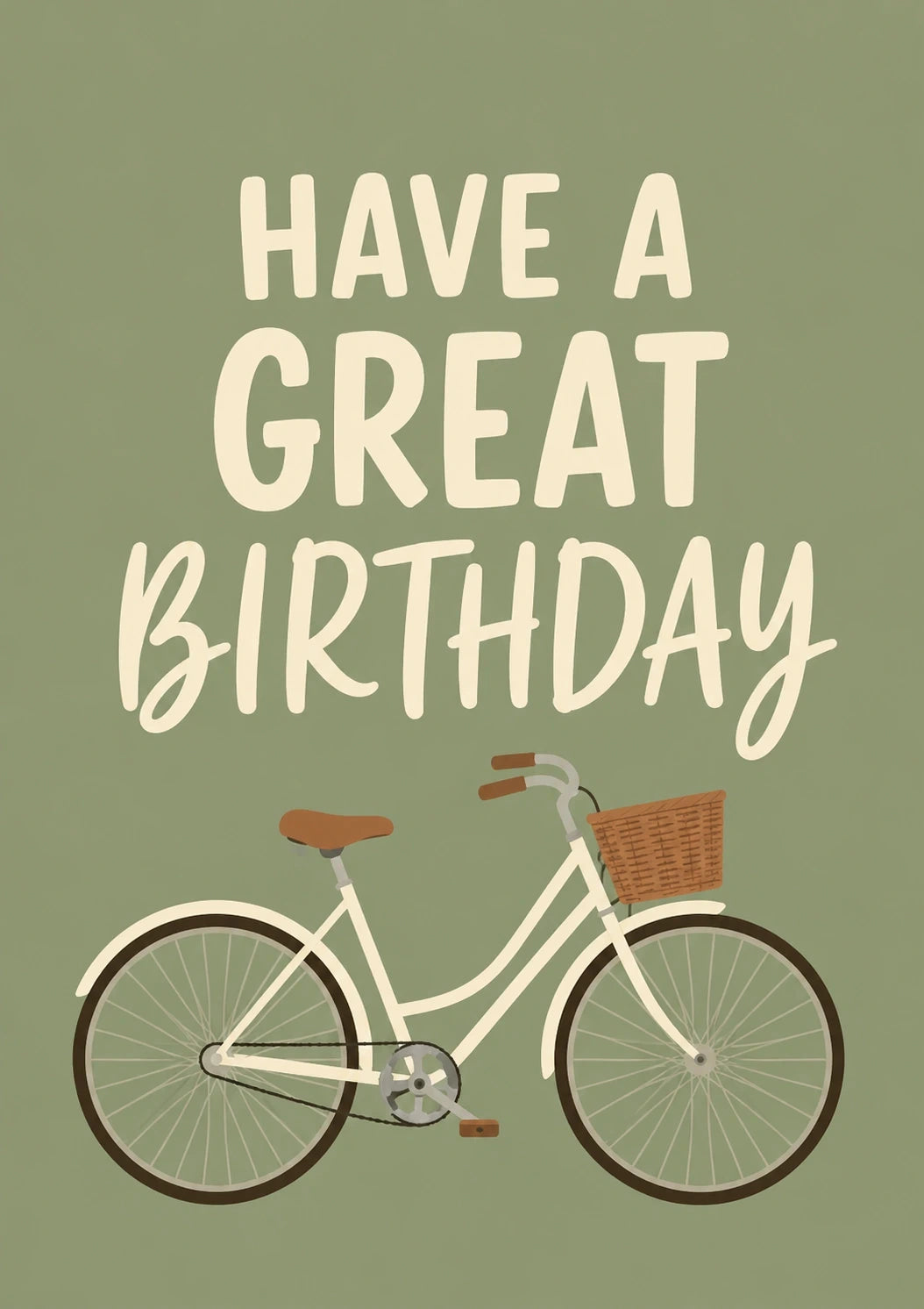 Birthdays - Personalised Card — with punch holes