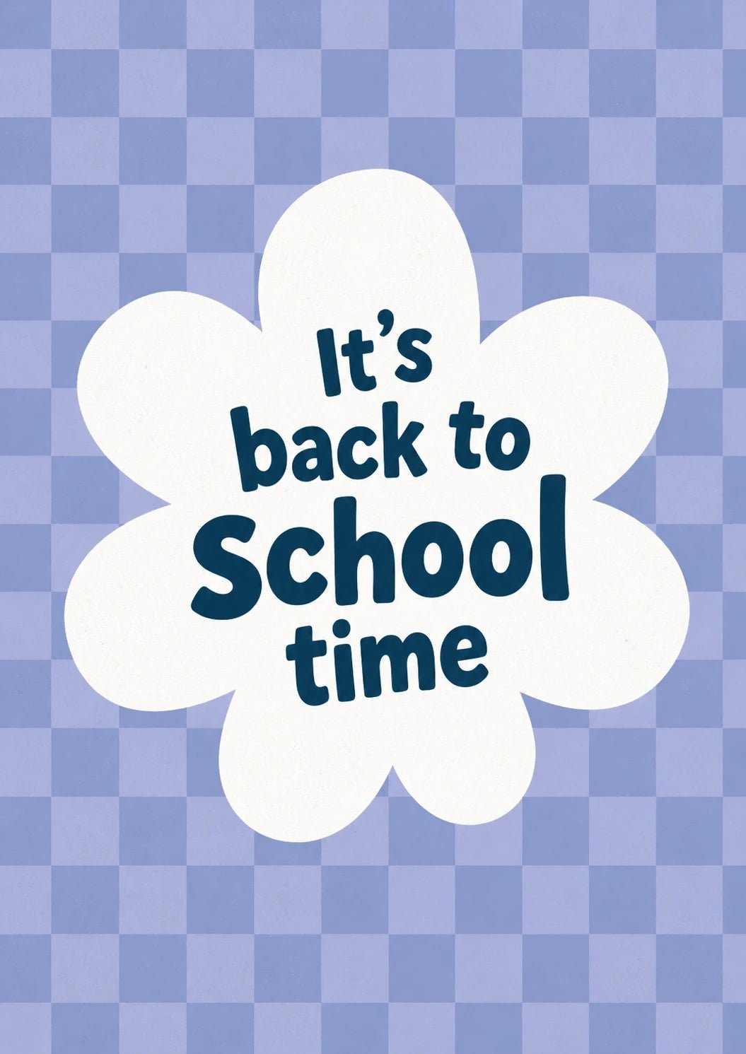 Back to school - Personalised Card — with punch holes