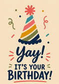 Load image into Gallery viewer, Birthdays - Personalised Card — with punch holes
