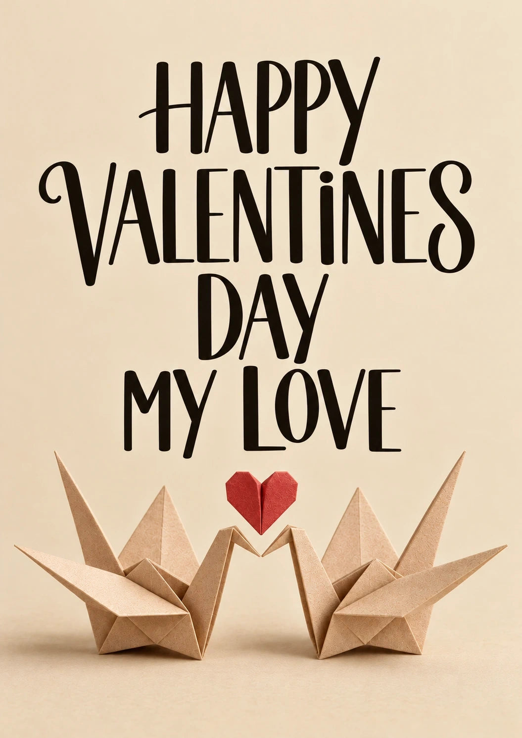 Valentine's day - Personalised Card — with punch holes