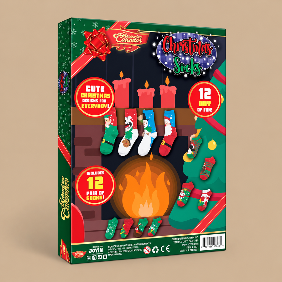 Christmas Socks Advent Calendar For Women