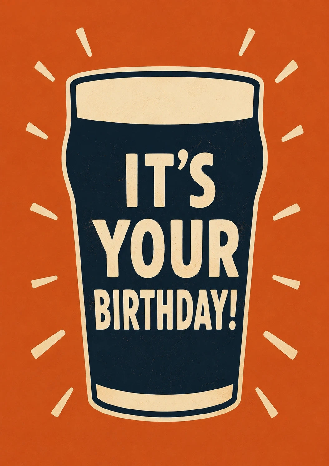 Birthdays - Personalised Card — with punch holes