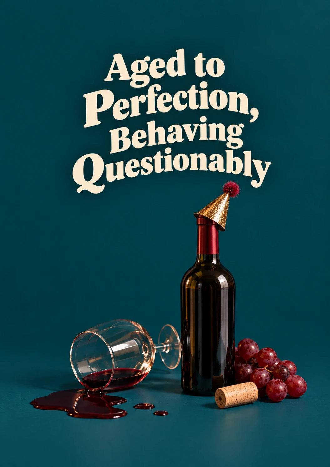 Funny Aged to Perfection Wine 60th Birthday Card