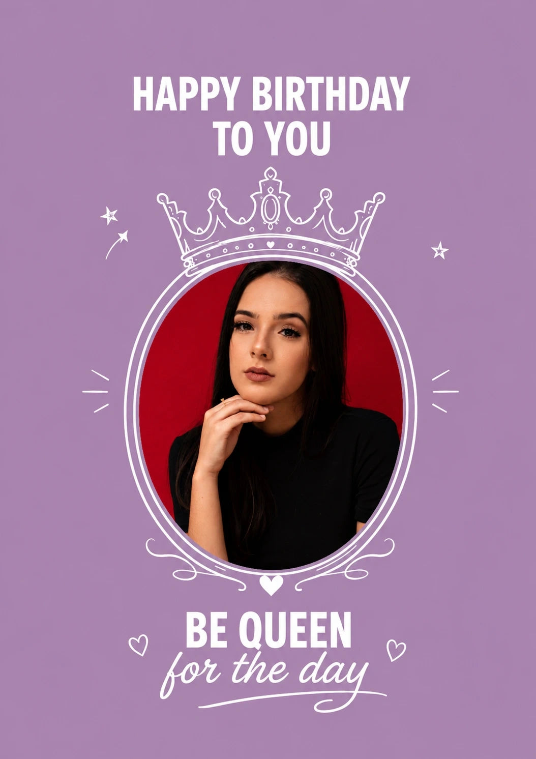 Birthdays - Personalised Card — with punch holes