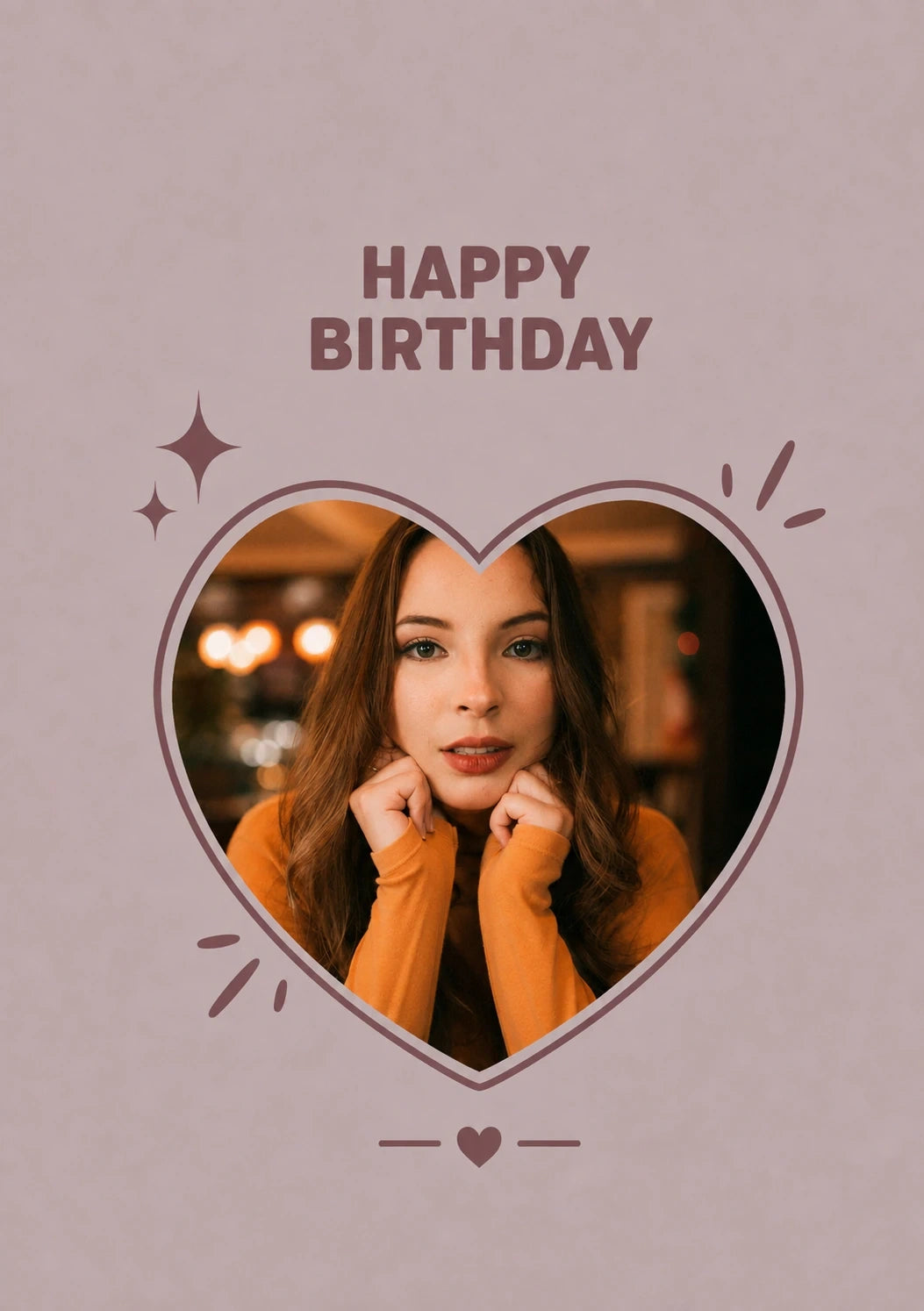 Birthdays - Personalised Card — with punch holes