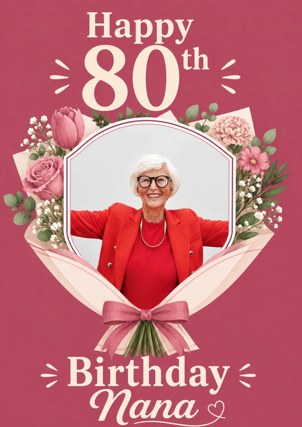 Birthdays - Personalised Card — with punch holes