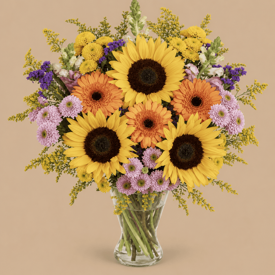 Sunflower Bouquet with Vase