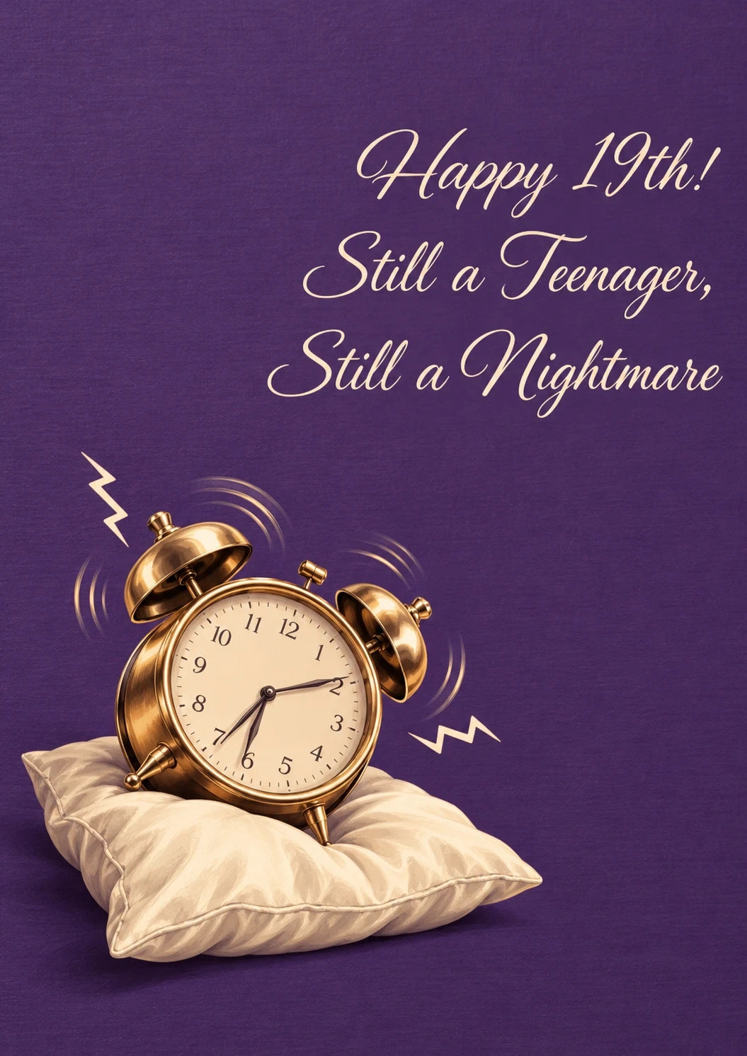 Birthdays - Personalised Card — with punch holes