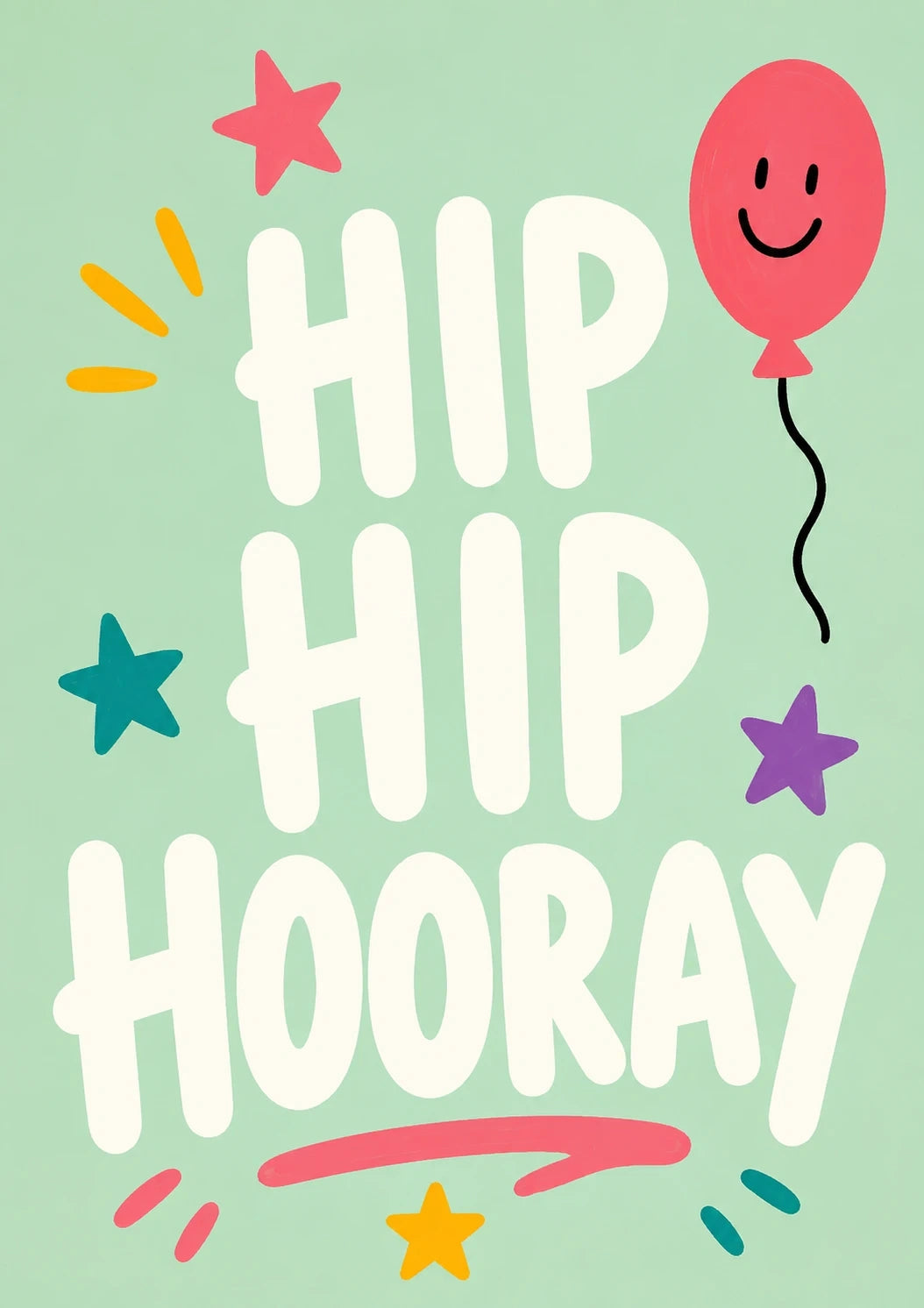 Birthdays - Personalised Card — with punch holes