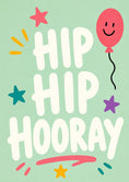 Load image into Gallery viewer, Hip Hip Hooray Smiley Balloon 5th Birthday Card
