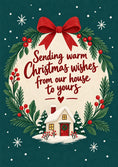 Load image into Gallery viewer, Christmas - Personalised Card — with punch holes
