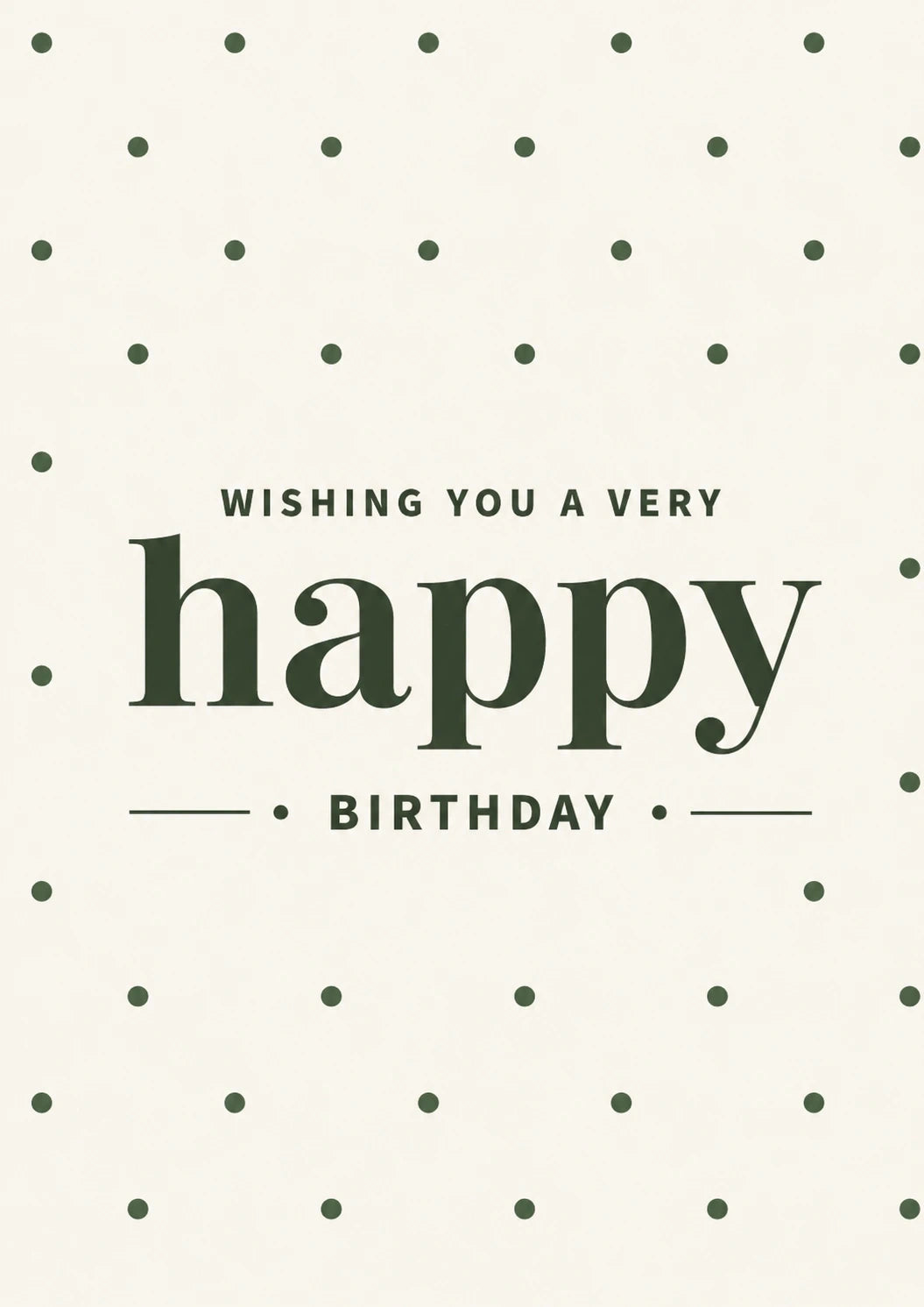 Birthdays - Personalised Card — with punch holes