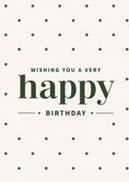 Load image into Gallery viewer, Green Polka Dot Happy Wording 90th Birthday Card
