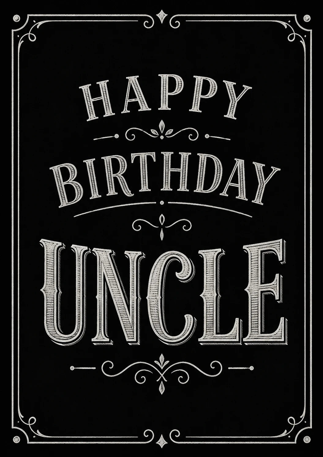 Birthdays - Personalised Card — with punch holes