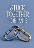 Load image into Gallery viewer, Funny Linked Carabiners Valentine's Day Card for Fiancée
