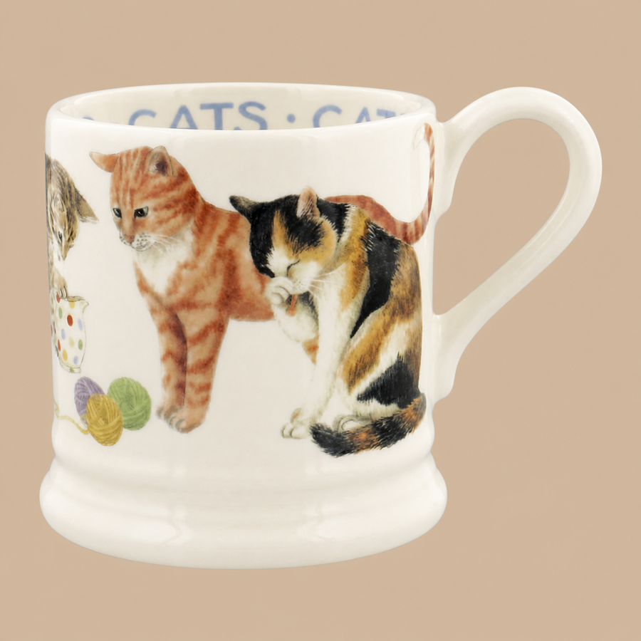 Emma Bridgewater Cats Cats All Over 1/2 Pint Mug