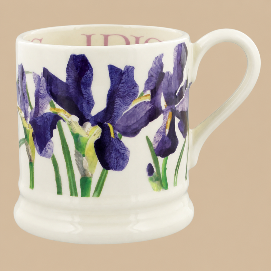 Emma Bridgewater Blue Iris 1/2 Pint Mug