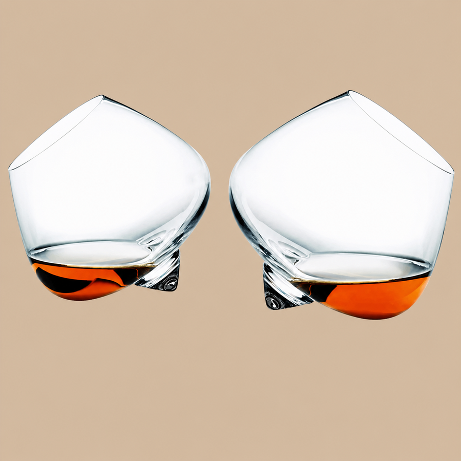 Rotating Whisky Glasses - Set of 2