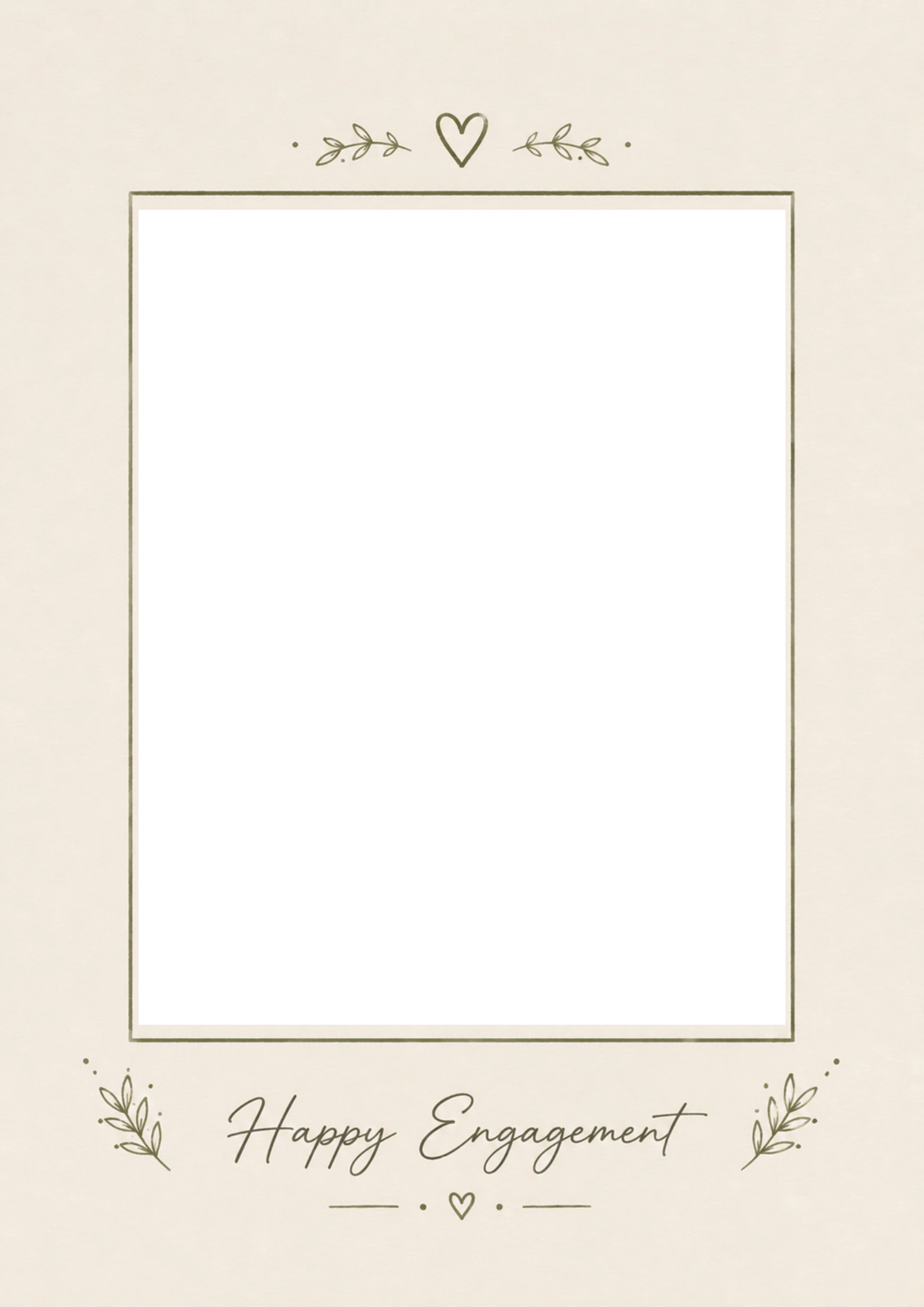 Engagement - Personalised Card — with punch holes