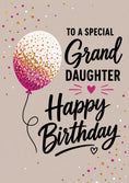 Load image into Gallery viewer, Glitter Balloon Granddaughter 15th Birthday Card for Her
