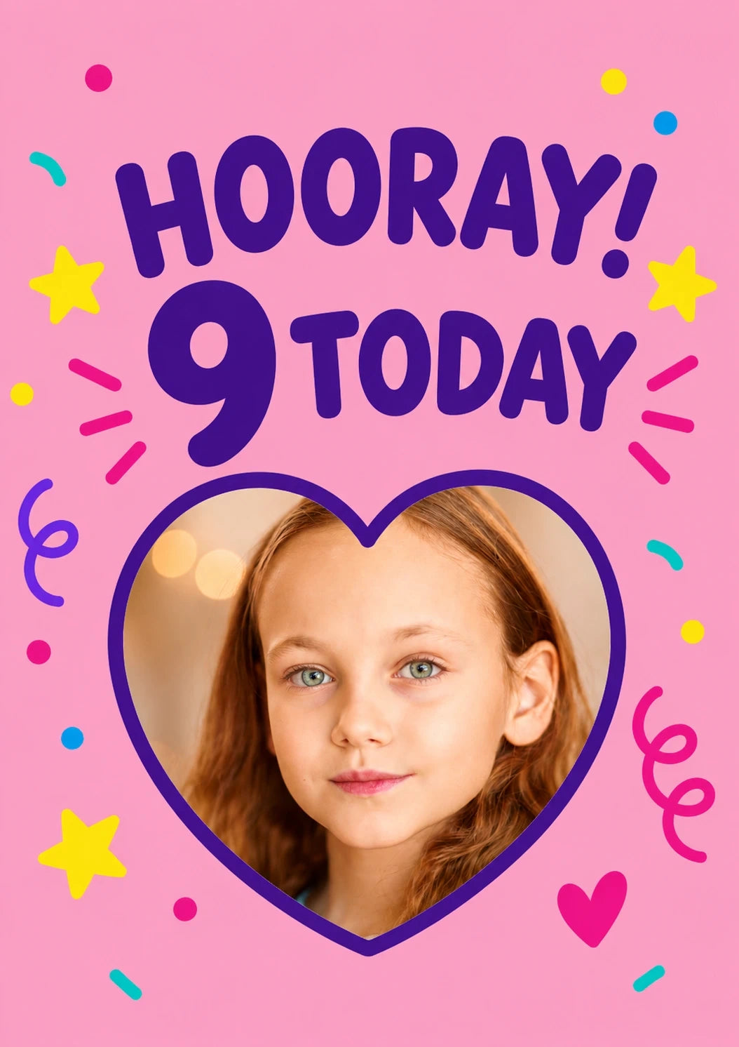 Birthdays - Personalised Card — with punch holes