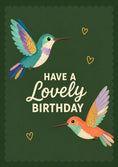 Load image into Gallery viewer, Colourful Hummingbird 70th Birthday Card for Her
