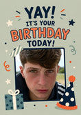 Load image into Gallery viewer, Birthdays - Personalised Card — with punch holes
