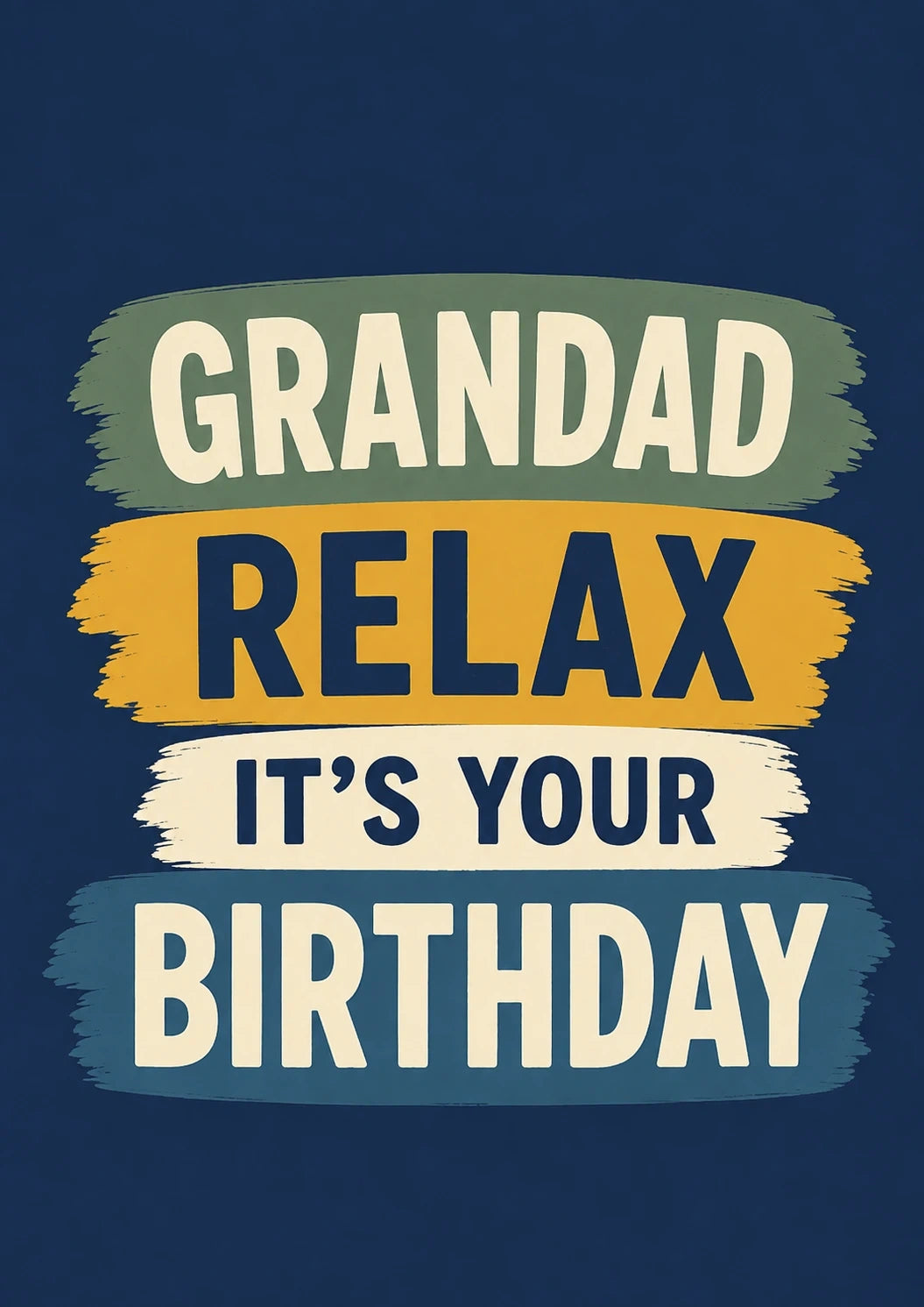Birthdays - Personalised Card — with punch holes