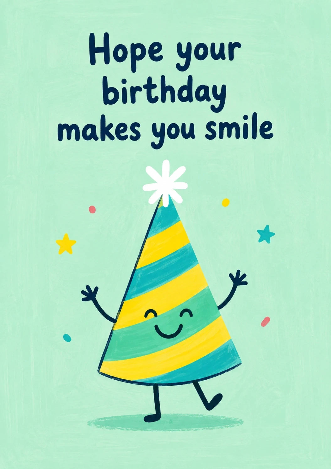 Birthdays - Personalised Card — with punch holes
