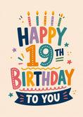 Load image into Gallery viewer, Birthdays - Personalised Card — with punch holes
