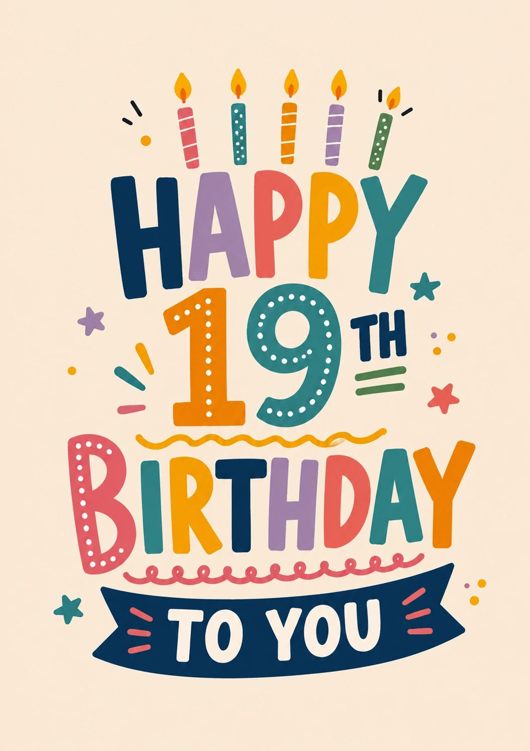 Birthdays - Personalised Card — with punch holes