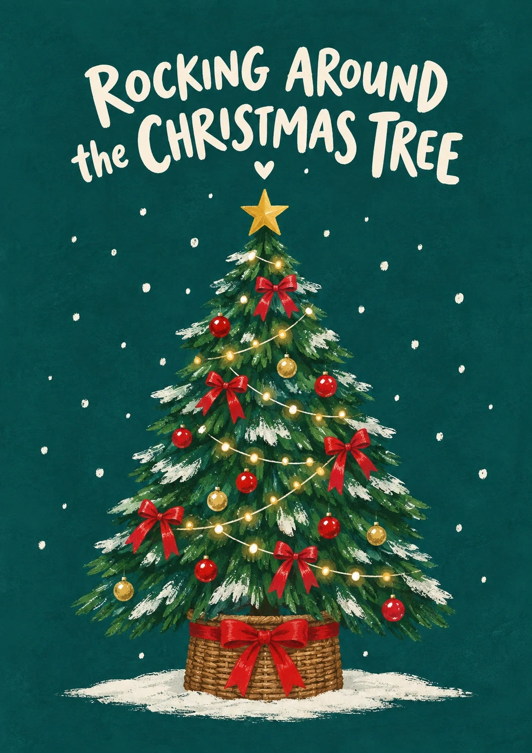 Christmas - Personalised Card — with punch holes