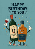 Load image into Gallery viewer, Birthdays - Personalised Card — with punch holes
