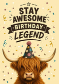 Load image into Gallery viewer, Birthdays - Personalised Card — with punch holes
