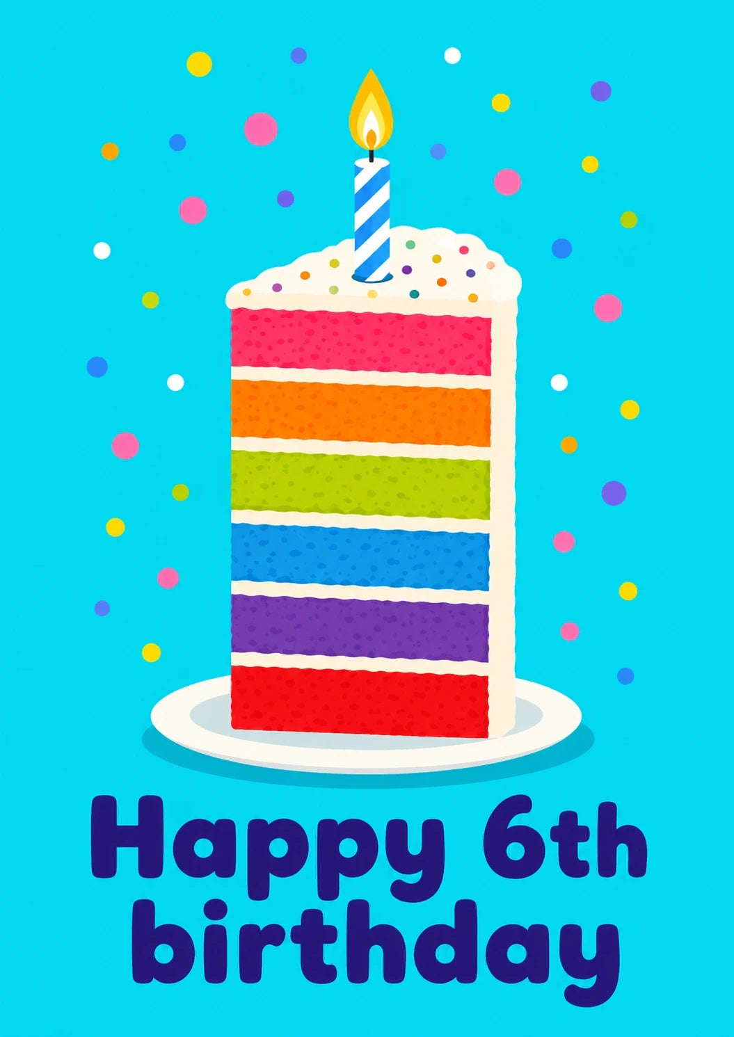 Birthdays - Personalised Card — with punch holes