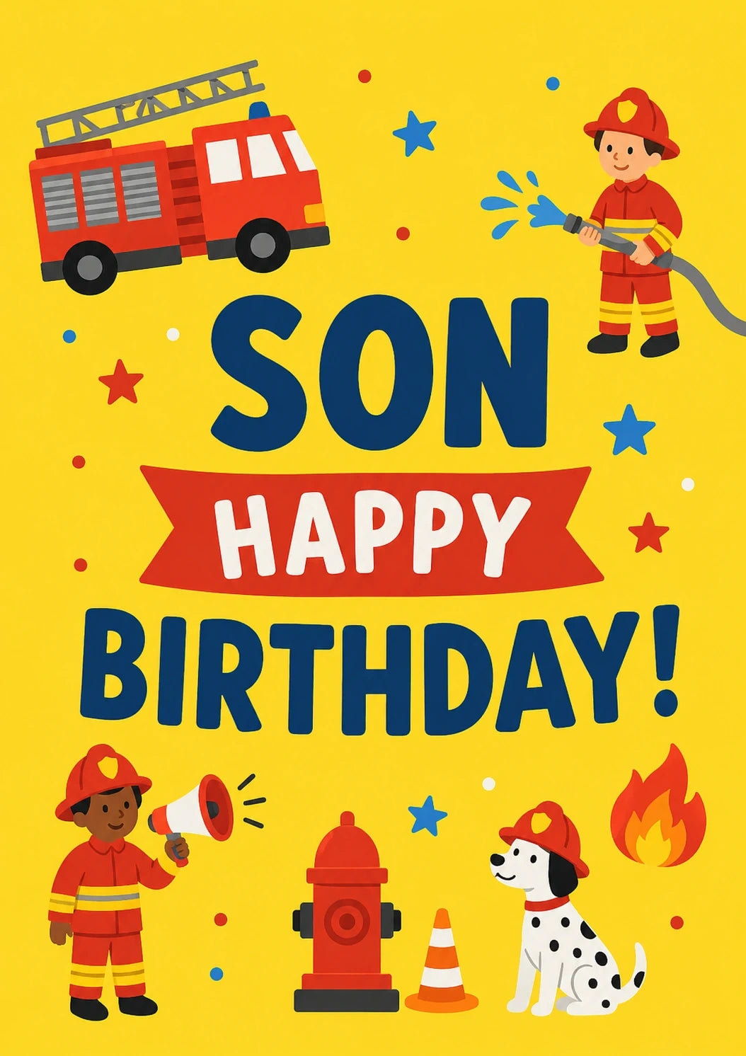 Birthdays - Personalised Card — with punch holes