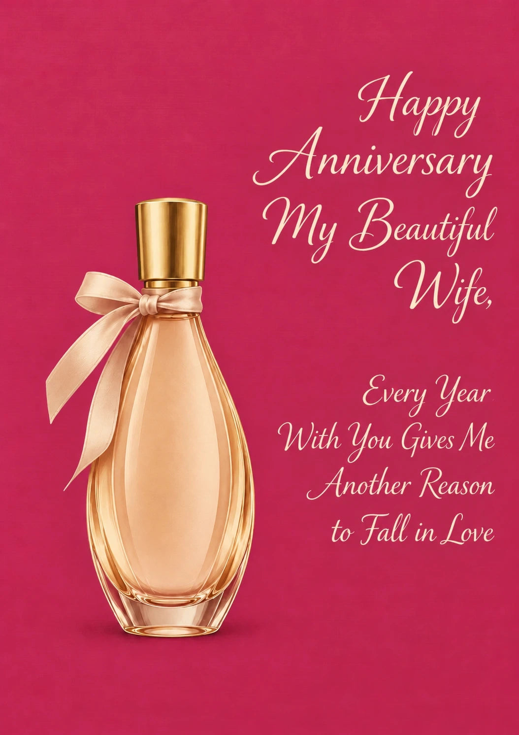 Anniversary - Personalised Card — with punch holes