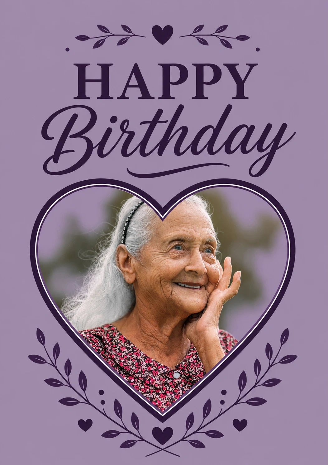 Birthdays - Personalised Card — with punch holes