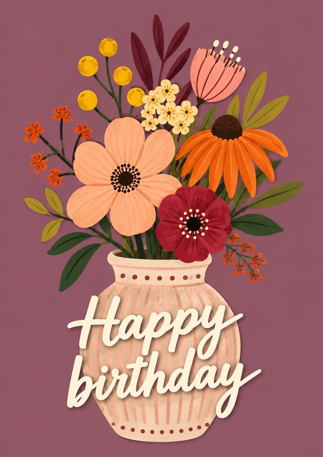 Birthdays - Personalised Card — with punch holes
