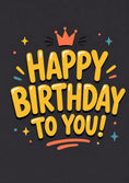 Load image into Gallery viewer, Birthdays - Personalised Card — with punch holes
