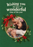 Load image into Gallery viewer, Christmas - Personalised Card — with punch holes
