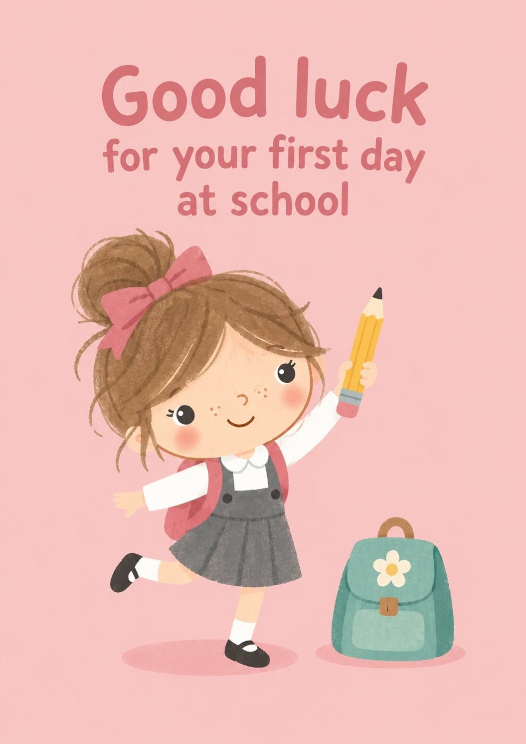 Back to school - Personalised Card — with punch holes