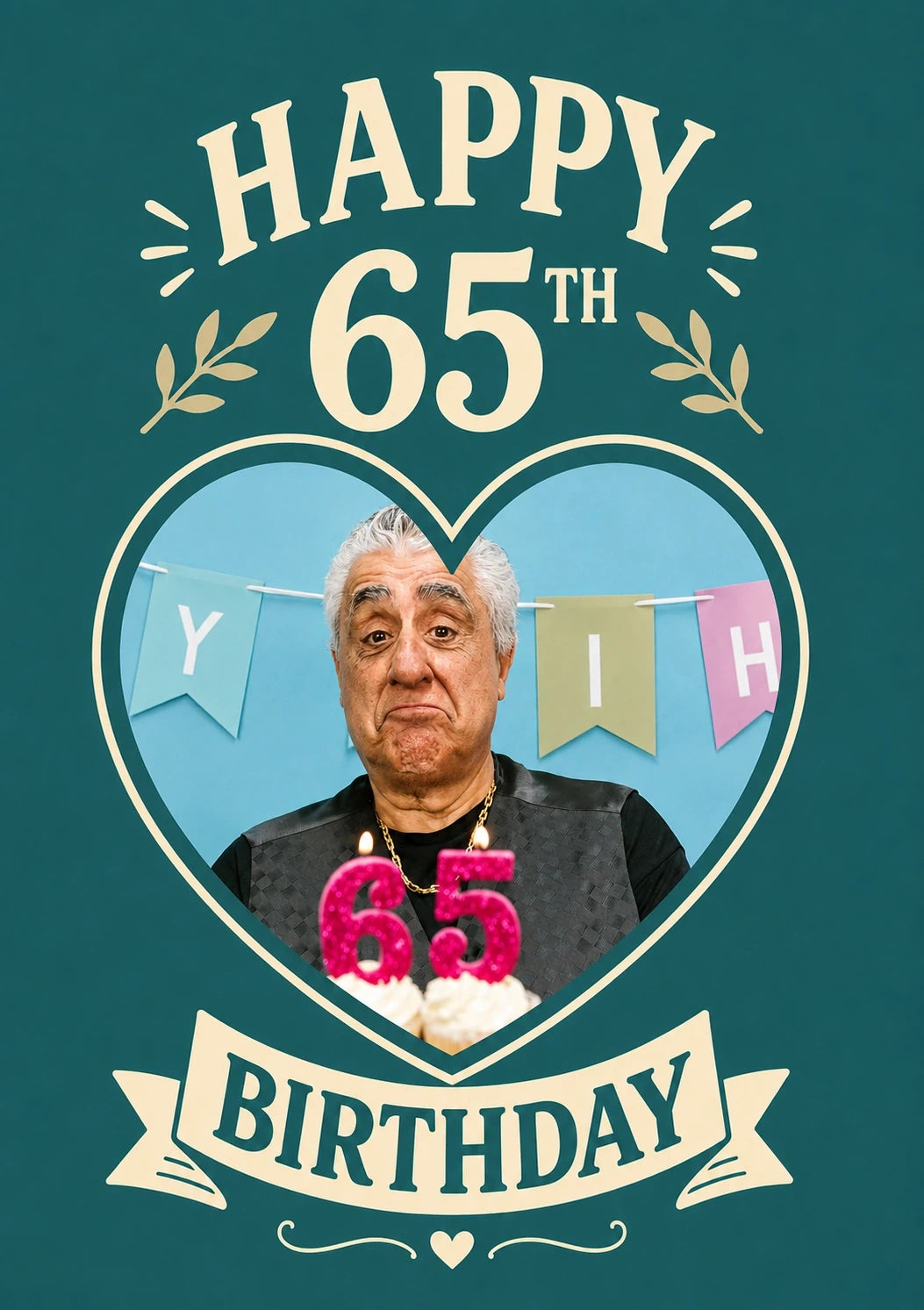 Birthdays - Personalised Card — with punch holes