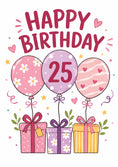 Load image into Gallery viewer, Birthdays - Personalised Card — with punch holes
