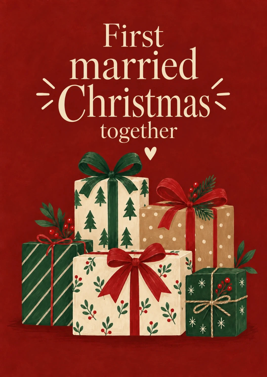 Christmas - Personalised Card — with punch holes