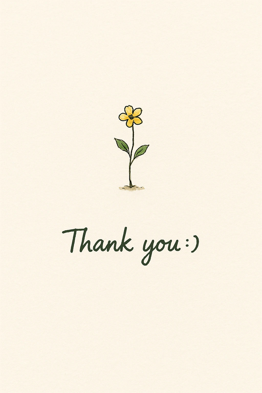 Thank You Personalised Card