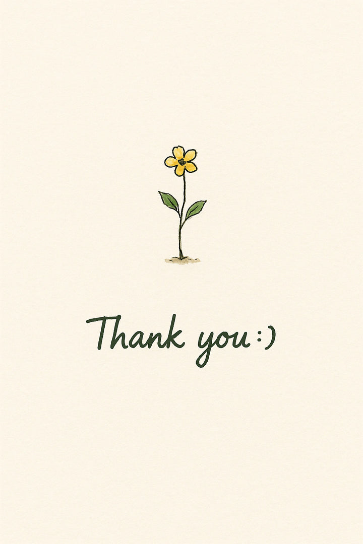 Thank You Personalised Card