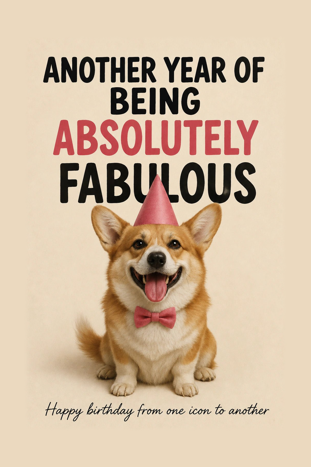 Funny Absolutely Fabulous Birthday Card